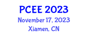International Conference on Power, Control and Electrical Engineering (PCEE) November 17, 2023 - Xiamen, China International Conference on Power, Control and Electrical Engineering (PCEE) November 17, 2023 - Xiamen, China
