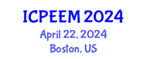 International Conference on Power Electronics and Electrical Machines (ICPEEM) April 22, 2024 - Boston, United States