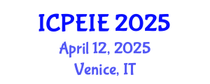 International Conference on Power Electronics and Instrumentation Engineering (ICPEIE) April 12, 2025 - Venice, Italy