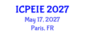 International Conference on Power Electronics and Instrumentation Engineering (ICPEIE) May 17, 2027 - Paris, France International Conference on Power Electronics and Instrumentation Engineering (ICPEIE) May 17, 2027 - Paris, France