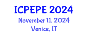 International Conference on Power Electronics and Power Engineering (ICPEPE) November 11, 2024 - Venice, Italy
