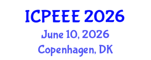 International Conference on Power, Energy and Electrical Engineering (ICPEEE) June 10, 2026 - Copenhagen, Denmark