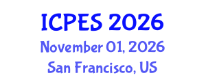 International Conference on Power Engineering and Systems (ICPES) November 01, 2026 - San Francisco, United States