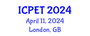 International Conference on Power Engineering and Technology (ICPET) April 11, 2024 - London, United Kingdom