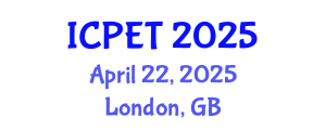 International Conference on Power Engineering and Technology (ICPET) April 22, 2025 - London, United Kingdom