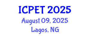 International Conference on Power Engineering and Technology (ICPET) August 09, 2025 - Lagos, Nigeria