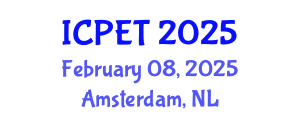 International Conference on Power Engineering and Technology (ICPET) February 08, 2025 - Amsterdam, Netherlands