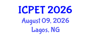 International Conference on Power Engineering and Technology (ICPET) August 09, 2026 - Lagos, Nigeria