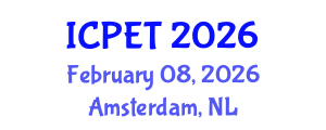 International Conference on Power Engineering and Technology (ICPET) February 08, 2026 - Amsterdam, Netherlands
