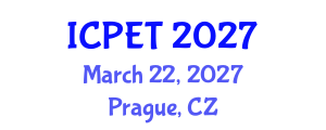 International Conference on Power Engineering and Technology (ICPET) March 22, 2027 - Prague, Czechia International Conference on Power Engineering and Technology (ICPET) March 22, 2027 - Prague, Czechia