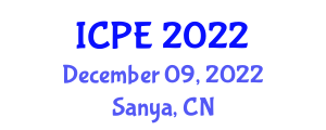 International Conference on Power Engineering (ICPE) December 09, 2022 - Sanya, China