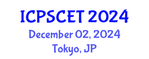 International Conference on Power Sources and Clean Energy Technologies (ICPSCET) December 02, 2024 - Tokyo, Japan