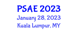 International Conference on Power System and Automation Engineering (PSAE) January 28, 2023 - Kuala Lumpur, Malaysia