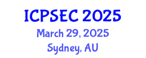 International Conference on Power Systems and Energy Conversion (ICPSEC) March 29, 2025 - Sydney, Australia