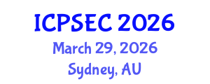 International Conference on Power Systems and Energy Conversion (ICPSEC) March 29, 2026 - Sydney, Australia