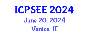 International Conference on Power Systems Engineering and Energy (ICPSEE) June 20, 2024 - Venice, Italy