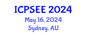 International Conference on Power Systems Engineering and Energy (ICPSEE) May 16, 2024 - Sydney, Australia