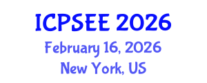 International Conference on Power Systems Engineering and Energy (ICPSEE) February 16, 2026 - New York, United States International Conference on Power Systems Engineering and Energy (ICPSEE) February 16, 2026 - New York, United States