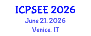 International Conference on Power Systems Engineering and Energy (ICPSEE) June 21, 2026 - Venice, Italy