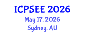 International Conference on Power Systems Engineering and Energy (ICPSEE) May 17, 2026 - Sydney, Australia