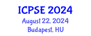 International Conference on Power Systems Engineering (ICPSE) August 22, 2024 - Budapest, Hungary