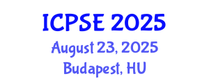International Conference on Power Systems Engineering (ICPSE) August 23, 2025 - Budapest, Hungary