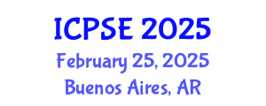 International Conference on Power Systems Engineering (ICPSE) February 25, 2025 - Buenos Aires, Argentina