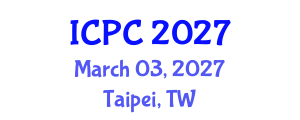 International Conference on Pragmatics and Communication (ICPC) March 03, 2027 - Taipei, Taiwan International Conference on Pragmatics and Communication (ICPC) March 03, 2027 - Taipei, Taiwan