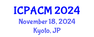 International Conference on Precision Agriculture and Crop Monitoring (ICPACM) November 18, 2024 - Kyoto, Japan