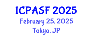 International Conference on Precision Agriculture and Satellite Farming (ICPASF) February 25, 2025 - Tokyo, Japan