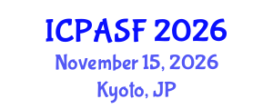 International Conference on Precision Agriculture and Satellite Farming (ICPASF) November 15, 2026 - Kyoto, Japan International Conference on Precision Agriculture and Satellite Farming (ICPASF) November 15, 2026 - Kyoto, Japan
