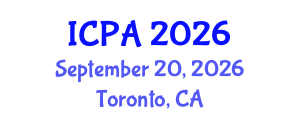 International Conference on Precision Agriculture (ICPA) September 20, 2026 - Toronto, Canada