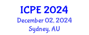 International Conference on Precision Engineering (ICPE) December 02, 2024 - Sydney, Australia