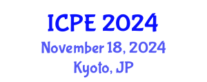 International Conference on Precision Engineering (ICPE) November 18, 2024 - Kyoto, Japan