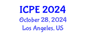 International Conference on Precision Engineering (ICPE) October 28, 2024 - Los Angeles, United States