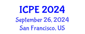 International Conference on Precision Engineering (ICPE) September 26, 2024 - San Francisco, United States