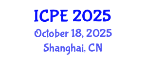 International Conference on Precision Engineering (ICPE) October 18, 2025 - Shanghai, China