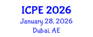 International Conference on Precision Engineering (ICPE) January 28, 2026 - Dubai, United Arab Emirates