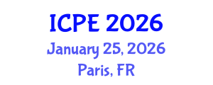 International Conference on Precision Engineering (ICPE) January 25, 2026 - Paris, France