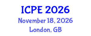 International Conference on Precision Engineering (ICPE) November 18, 2026 - London, United Kingdom