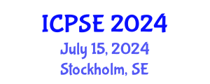 International Conference on Process Systems Engineering (ICPSE) July 15, 2024 - Stockholm, Sweden