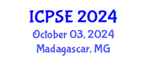 International Conference on Process Systems Engineering (ICPSE) October 03, 2024 - Madagascar, Madagascar