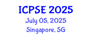 International Conference on Process Systems Engineering (ICPSE) July 05, 2025 - Singapore, Singapore