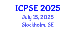 International Conference on Process Systems Engineering (ICPSE) July 15, 2025 - Stockholm, Sweden