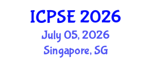 International Conference on Process Systems Engineering (ICPSE) July 05, 2026 - Singapore, Singapore