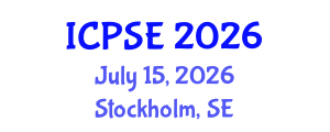 International Conference on Process Systems Engineering (ICPSE) July 15, 2026 - Stockholm, Sweden