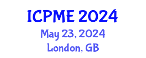 International Conference on Production and Manufacturing Engineering (ICPME) May 23, 2024 - London, United Kingdom