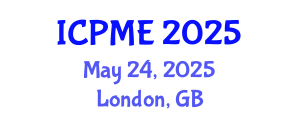 International Conference on Production and Manufacturing Engineering (ICPME) May 24, 2025 - London, United Kingdom