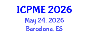 International Conference on Production and Manufacturing Engineering (ICPME) May 24, 2026 - Barcelona, Spain