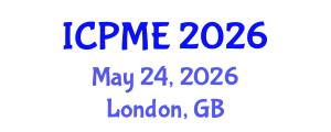 International Conference on Production and Manufacturing Engineering (ICPME) May 24, 2026 - London, United Kingdom